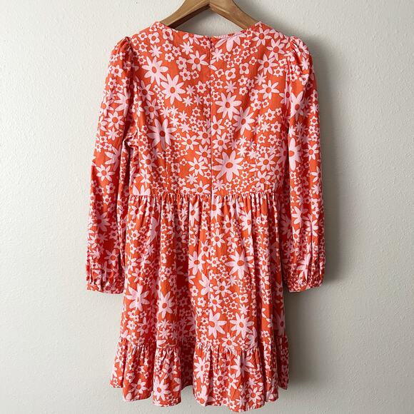 Princess Highway Babette Mini Dress Organic Cotton Long sleeve women’s size 12 - Picture 8 of 13